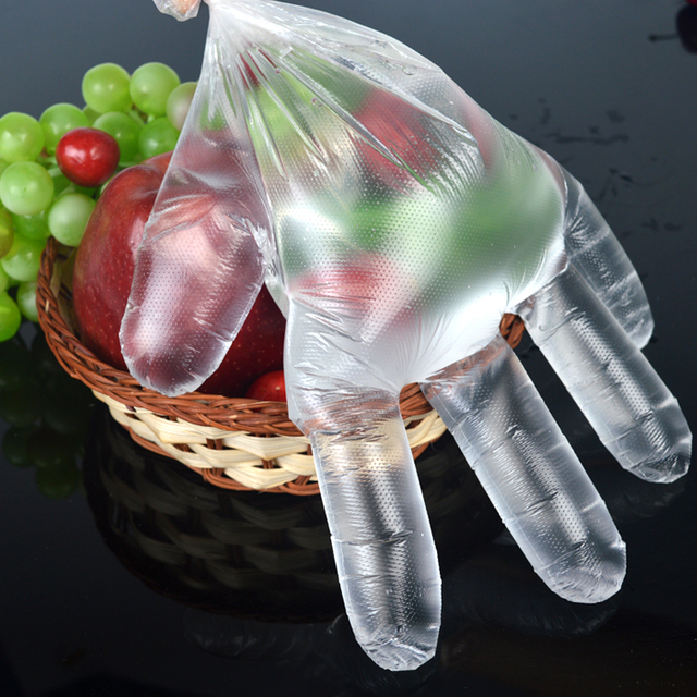 PE塑料家用日用食品级食品级防油食品手用一次性透明HDPE塑料PE手套