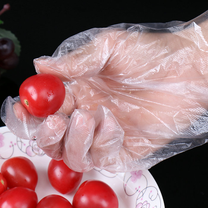 用于烹饪的非无菌聚乙烯透明工作厨房手套塑料