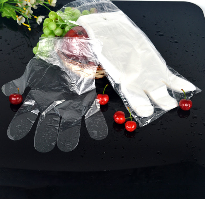 女式一次性准备食品服务塑料聚乙烯手套